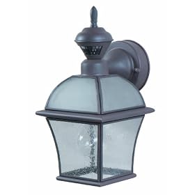 Heath/Zenith SL-4154-RS 150-Degree Motion-Activated Laurelstone Style Decorative Lantern, Rust
