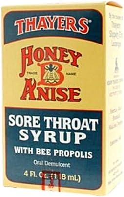 New - Thayers Honey-B-Anise Sore Throat Syrup - 5 fl oz