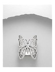 Butterfly Ring In 92.5 Sterling Silver