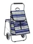 Heavy duty Folding Shopping Cart w/ Seat & Luggage Carrier/76101/Blue