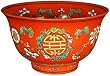 Unique Birthday Gift Ideas - 6" Ming Chinese Porcelain New Year Decorative Bowl - ( Orange )