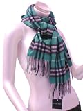 Burberry - Burberry Cashmere Long Muffler Scarf Emerald Green