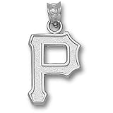 Pittsburgh Pirates MLB "P" 5/8" Pendant (Silver)