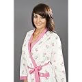 Womens Nightwear Knitted Jersey Floral Dressing Gown Various Colours & Sizes