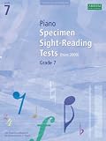 Piano Specimen Sight-reading Tests: Grade 7