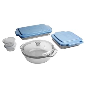 Anchor Hocking Oven Basics 10-Piece Bake Set, Crystal Clear by Anchor Hocking