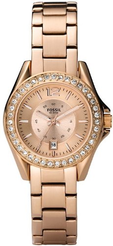 Fossil Riley Mini Plated Stainless Steel Watch Rose Reviews 412G25L1SzL Fossil Riley Mini Plated Stainless Steel Watch Rose Reviews