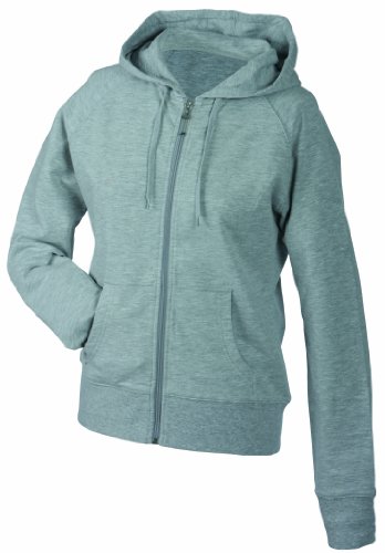 James & Nicholson Damen Sweatshirt Hooded, grey-heather, S, JN554 grehe Preisvergleich
