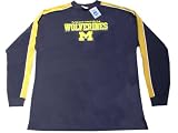 Michigan Wolverines NCAA Navy Adult Long Sleeve Shirt