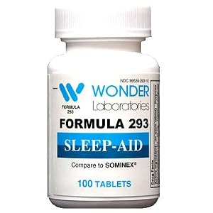 SLEEP-AID Formula 293 Nighttime Sleep Aid, Helps Reduce Difficulty Falling Asleep Compare to Sominex® – 100 Tablets #2931