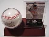 Dan Uggla Atlanta Braves Signed Autographed Baseball & Wood Case Plus Card COA for the Autograph & Proof