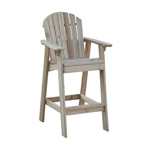 Eureka Wood Works Western Red Cedar Director Chair 40hx20wx25d, Extreme Weather Resistant by Eureka Wood Works