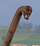 from Siiren Ltd Fairtrade Solid wooden Skull Walking stick