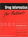 Book Drug Information for Patients 2002 Sp