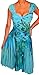 FUNFASH PLUS SIZE NEW BLUE SLIMMING EMPIRE WAIST COCKTAIL DRESS PLUS SIZE DRESS