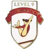 Women's Level 9 Gymnastics Pin.