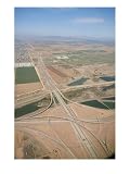 An Aerial View of a Highway System Near the Phoenix Airport Places Photographic Poster Print by Rich Reid, 12x16