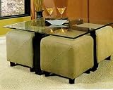 Black Metal Frame And Beveled Glass Top Table