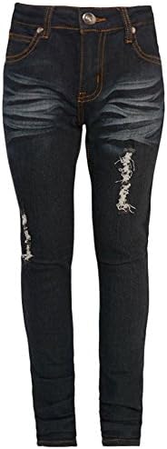 Cutie Patootie Big Girls Black Ripped Detail Skinny Casual Denim Pants 10