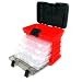 53 Compartment Durable Plastic Storage Tool Box - Red