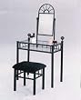 Sandy Black Vanity Set By Acme Furniture