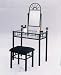 Sandy Black Vanity Set By Acme Furniture
