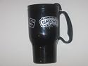 SAN ANTONIO SPURS 16 oz. Thermal Hot / Cold TRAVEL MUG with Snap-On Lid (includes a swivel opening)
