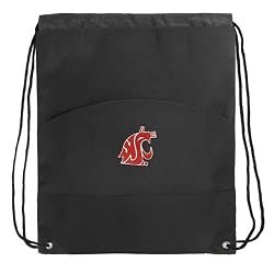 Washington State University Drawstring Bag Cinch WSU Cougars Draw String Back Pack - For Boys Girls Students or Adults