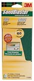 3M SandBlaster 11060 Paint Stripping Sandpaper Sheets, 60-Grit
