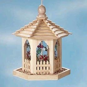 Stained Glass Gazebo Birdfeeder by WGC