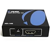 OREI HD-102 1x2 1 Port HDMI Powered Splitter Ver 1.3 Certified for Full HD 1080P & 3D Support (One Input To Two Outputs)