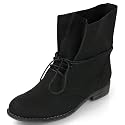 MQ23 Damen trendy Schnürboots Stiefeletten mit Blockabsatz MQ1221