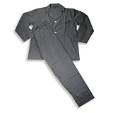 Hanes Classics - Mens Broadcloth Pajamas, Black, Charcoal
