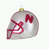 Nebraska Cornhuskers NCAA Glass Football Helmet Ornament (3)