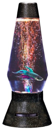 Aquarius LAV081 Black Lavarium-LED Multi-Color Light, Air Pump & Glass Pebbles
