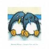 Art Poster Print - Penguin Pete and Pat - Artist: Marcus Pfister - Poster Size: 16 X 16 inches