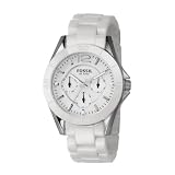 Fossil White Ceramic Multifunction Watch