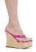 4.5 Inch Wedge Women'S Size Shoe With Asian Print Thong Strap