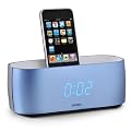 Denver iPod-Dockingstation Radiowecker IFM15 iPhone AUX stahlblau