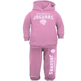 Reebok Jacksonville Jaguars Toddler Girls Pink Pullover Hoody and Sweatpants Set