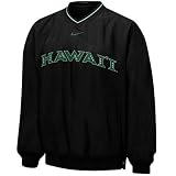 Nike - Nike Hawaii Warriors Black Classic Logo Pullover Windshirt