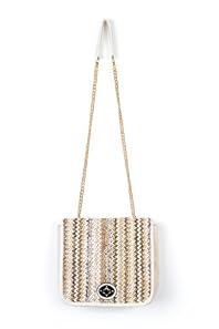 Woven for You Purse in Beige
