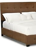 Brown Madison Microfiber Uph. Queen Bed