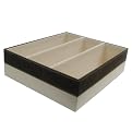Canvas Sock Sorter with Suede Trim