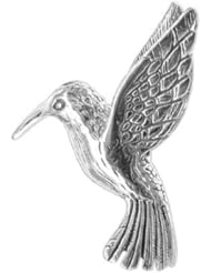 Sterling Silver Flying Honey Bird 33mm x 43mm Pin
