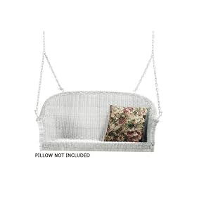 Double All-weather Porch Swing Double White from Swings & Rockers Gliders
