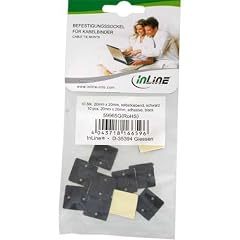 Befestigungssockel f�r Kabelbinder - 20x20mm - selbstklebend - schwarz - 10 St�ck
