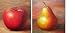 Big Apple & Pear Series - Gallery Wrapped, Stretched Canvas Oil Paintings - Size 24x24 each