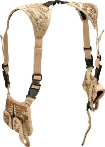 Leapers Deluxe Universal Horizontal Shoulder Holster (Desert Digital Camo)