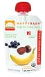 HAPPYBABY Organic Baby Food, Stage 2, Banana, Beet & Blueberry, 3.5 Ounce Pouch (Pack of 16)